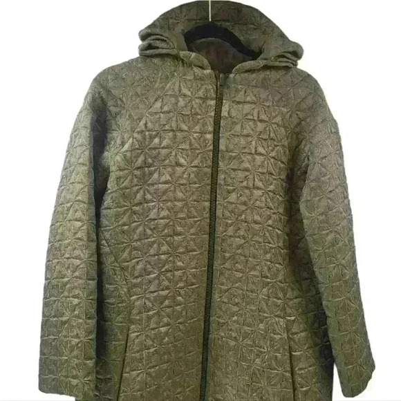 Zambesi New Zealand Gotham Renaissance Quilted Rayon Lined Trench Zip Jacket. - Picture 3 of 10